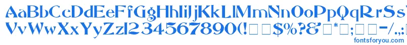 MandritaDisplaySsi Font – Blue Fonts