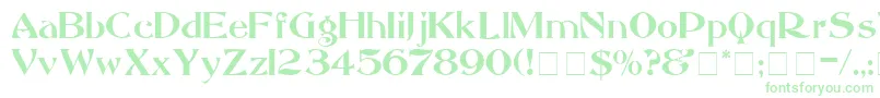 MandritaDisplaySsi Font – Green Fonts on White Background