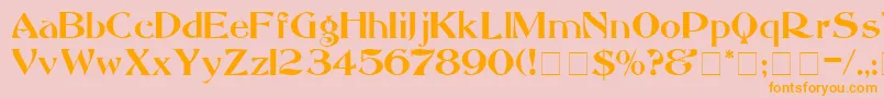 MandritaDisplaySsi Font – Orange Fonts on Pink Background