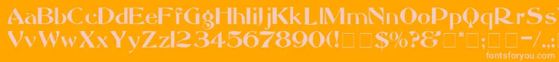 MandritaDisplaySsi Font – Pink Fonts on Orange Background