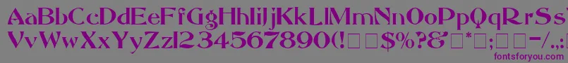 MandritaDisplaySsi Font – Purple Fonts on Gray Background