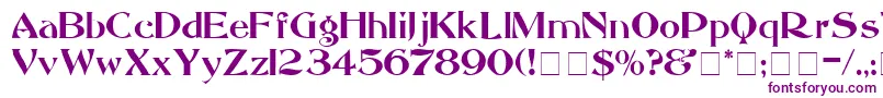 MandritaDisplaySsi Font – Purple Fonts on White Background