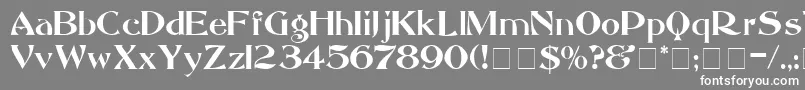 フォントMandritaDisplaySsi – 灰色の背景に白い文字