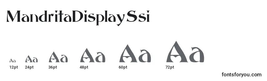 MandritaDisplaySsi Font Sizes