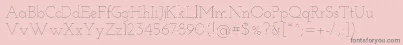 fuente JosefinSlabThin – Fuentes Grises Sobre Fondo Rosa