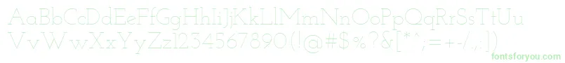 Weitere Informationen zur JosefinSlabThin-Schriftart JosefinSlabThin-Schriftart – Grüne Schriften auf weißem Hintergrund