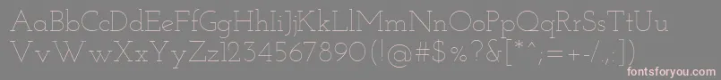 JosefinSlabThin Font – Pink Fonts on Gray Background