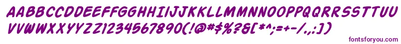 ActionManBoldItalic-fontti – violetit fontit