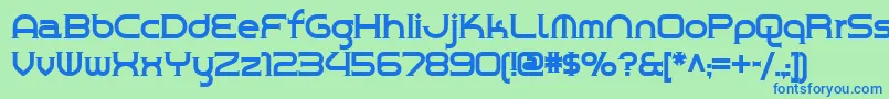 Chromeyellow Font – Blue Fonts on Green Background