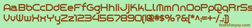 Chromeyellow Font – Brown Fonts on Green Background