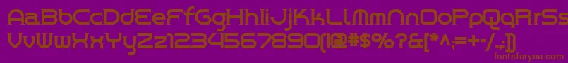 Chromeyellow Font – Brown Fonts on Purple Background