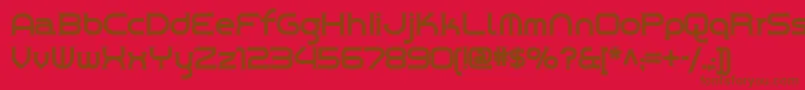Chromeyellow Font – Brown Fonts on Red Background