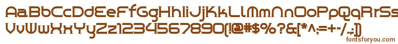 Шрифт Chromeyellow – коричневые шрифты на белом фоне