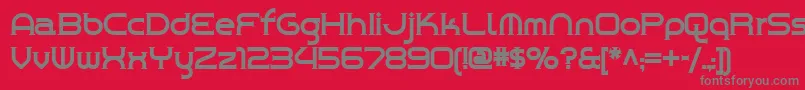 Chromeyellow Font – Gray Fonts on Red Background