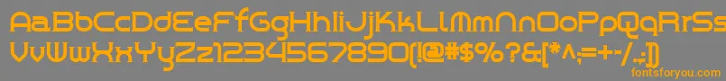 Chromeyellow Font – Orange Fonts on Gray Background