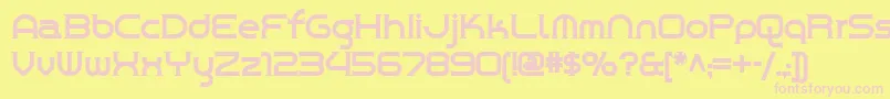 Czcionka Chromeyellow – różowe czcionki na żółtym tle