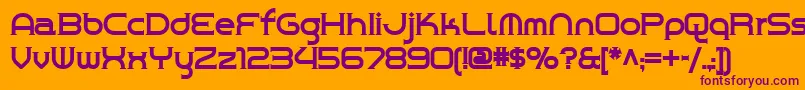 Шрифт Chromeyellow – фиолетовые шрифты на оранжевом фоне