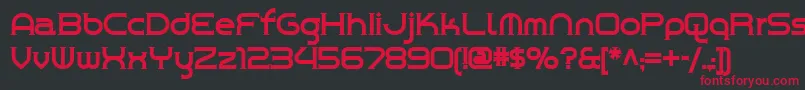 Chromeyellow Font – Red Fonts on Black Background