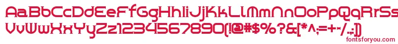 フォントChromeyellow – 白い背景に赤い文字