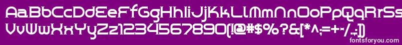 Chromeyellow Font – White Fonts on Purple Background