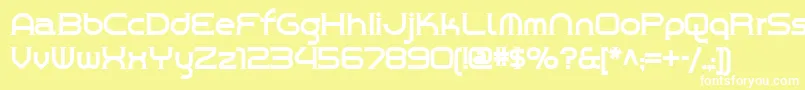 Chromeyellow Font – White Fonts on Yellow Background