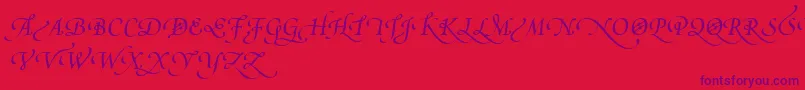 fuente PoeticaSuppSwashCapitalsIv – Fuentes Moradas Sobre Fondo Rojo