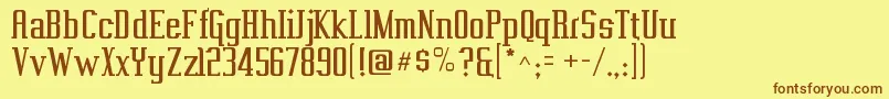 Подробнее о шрифте VahikaRegular Шрифт VahikaRegular – коричневые шрифты на жёлтом фоне