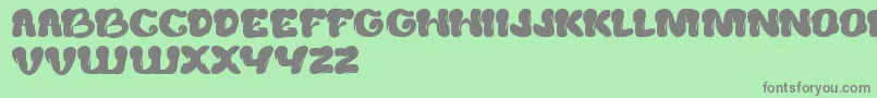 CreamyButter Font – Gray Fonts on Green Background