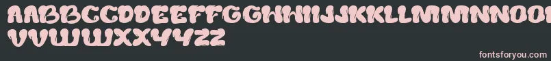 CreamyButter Font – Pink Fonts on Black Background