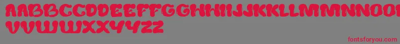 Police CreamyButter – polices rouges sur fond gris