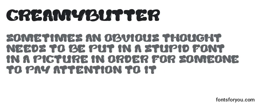 Review of the CreamyButter (90045) Font
