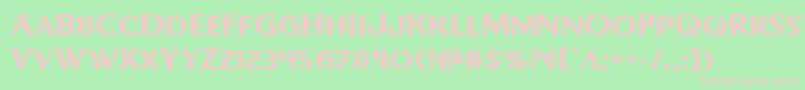 Bodyswipersexpand Font – Pink Fonts on Green Background