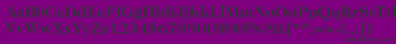 ItcCaslon224LtBold Font – Black Fonts on Purple Background