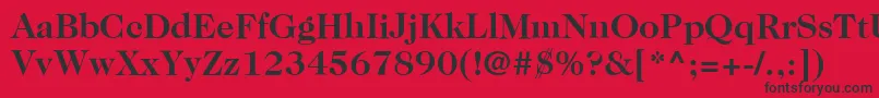 ItcCaslon224LtBold Font – Black Fonts on Red Background