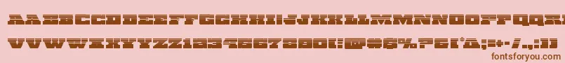 Chicagoexpresshalf Font – Brown Fonts on Pink Background