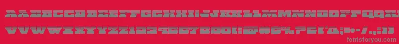 Chicagoexpresshalf Font – Gray Fonts on Red Background