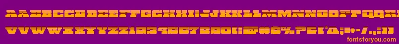 Chicagoexpresshalf Font – Orange Fonts on Purple Background