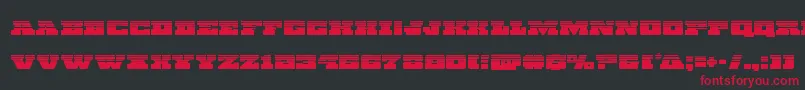 Chicagoexpresshalf Font – Red Fonts on Black Background