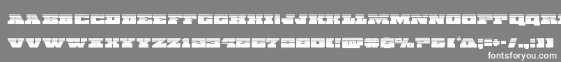 Chicagoexpresshalf Font – White Fonts on Gray Background