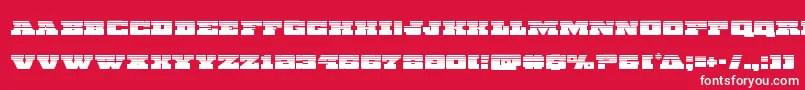 Chicagoexpresshalf Font – White Fonts on Red Background