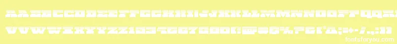 Chicagoexpresshalf Font – White Fonts on Yellow Background