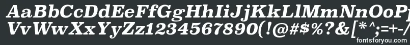 Шрифт SuperclarendonrgBolditalic – белые шрифты