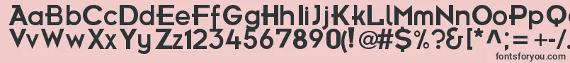 FuturamaBoldFont-Schriftart – Schwarze Schriften auf rosa Hintergrund