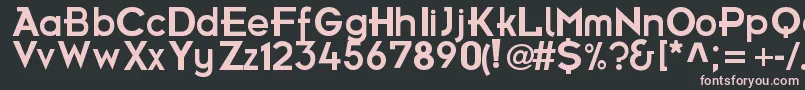 FuturamaBoldFont-Schriftart – Rosa Schriften auf schwarzem Hintergrund