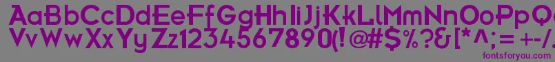 FuturamaBoldFont-Schriftart – Violette Schriften auf grauem Hintergrund