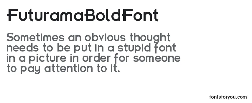 Review of the FuturamaBoldFont Font