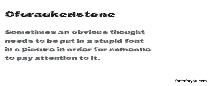 Review of the Cfcrackedstone Font