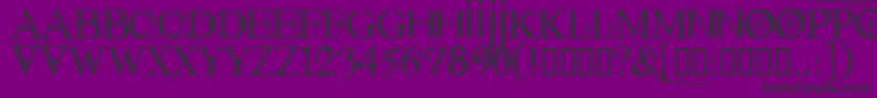 Starstruck-fontti – mustat fontit violetilla taustalla