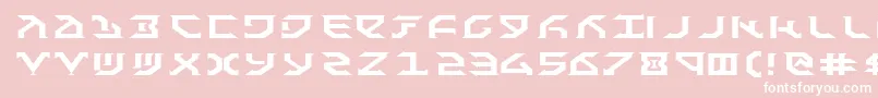 フォントFantazianExpanded – ピンクの背景に白い文字