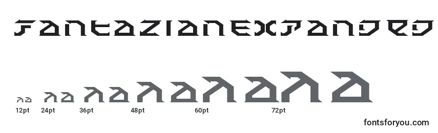 FantazianExpanded Font Sizes